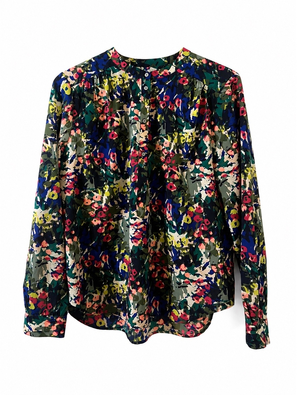 J.Crew Women's Floral Long Sleeve Blouse Size M